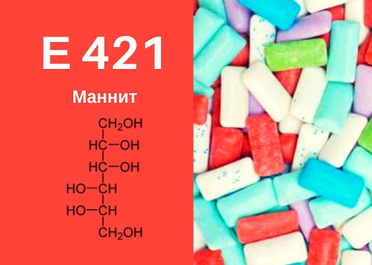 E421 Маннит - описание пищевой добавки, польза и вред, использование