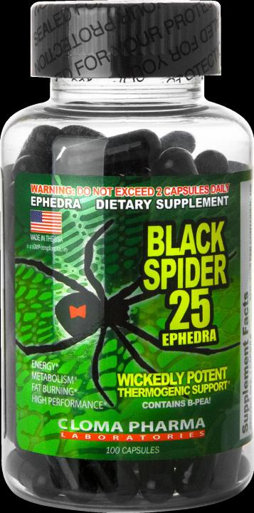 Жиросжигатель black spider 25 ephedra – как принимать таблетки для похудения чёрная вдова, отзывы