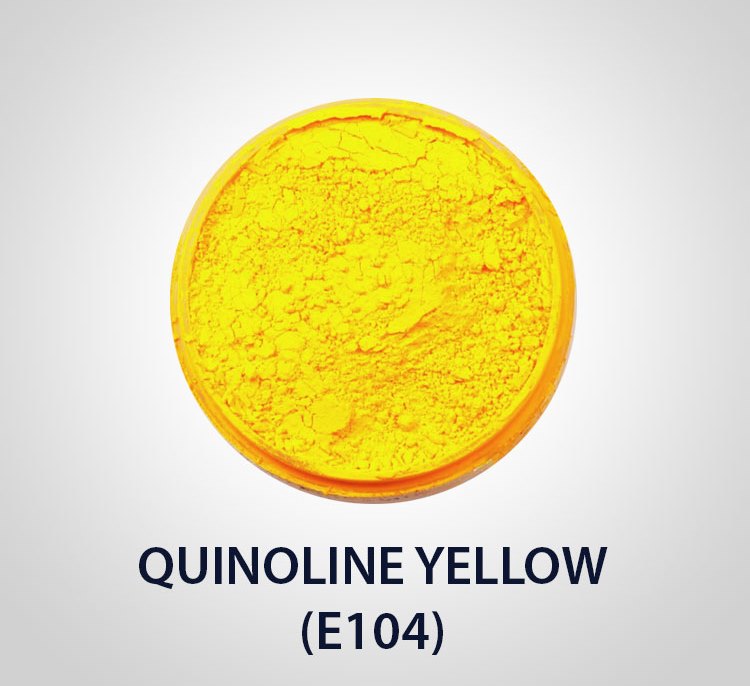 E104 Жёлтый хинолиновый - описание пищевой добавки, польза и вред, использование