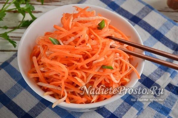 Морковь по-корейски: польза и вред, рецепты в домашних условиях с фото