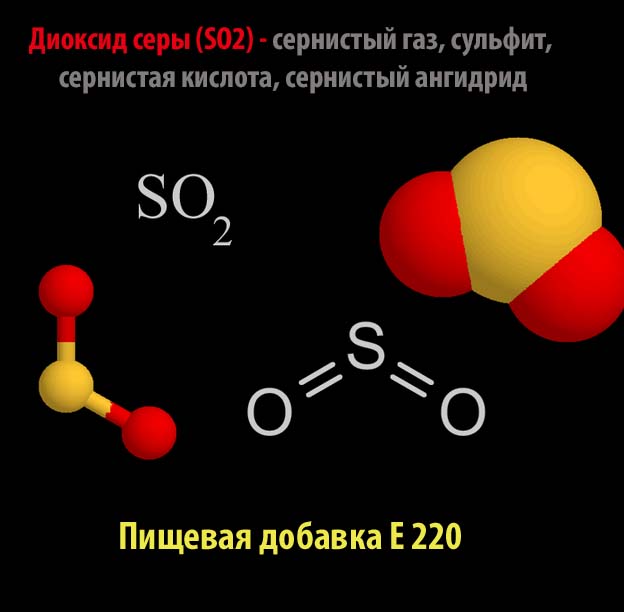 E220 Диоксид серы - описание пищевой добавки, польза и вред, использование