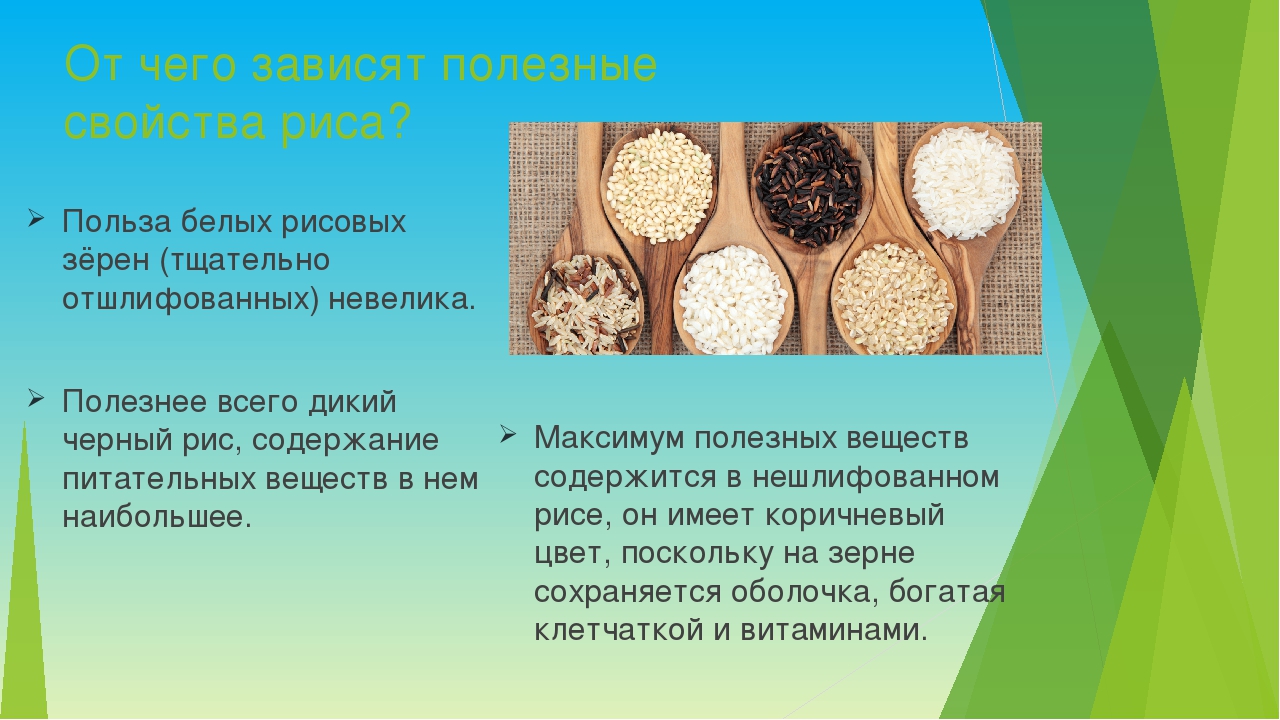 Польза и вред шлифованного риса | польза и вред