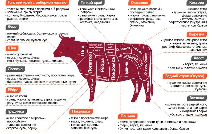 Такое разное мясо: как отличить на прилавках разные виды мяса друг от друга?