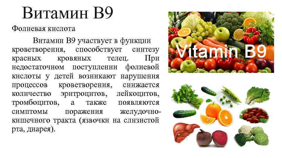 Витамин b9 (фолиевая кислота)