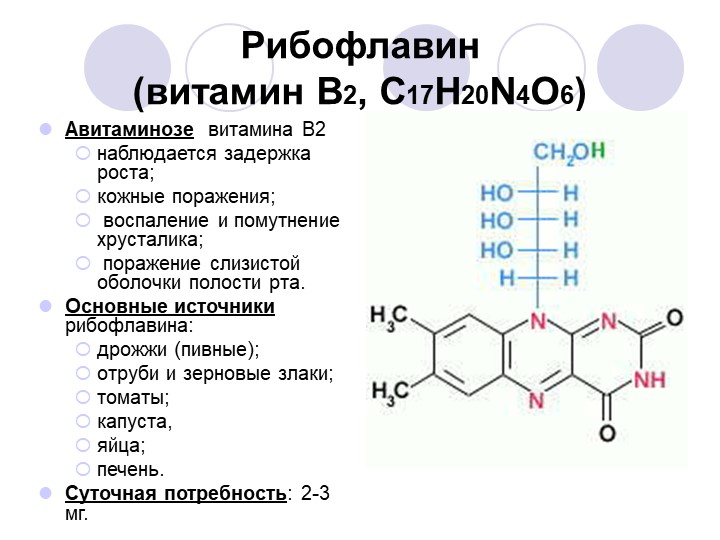 Витамин в2 (рибофлавин)