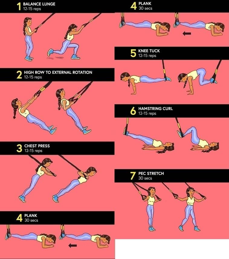 Список упражнений для мышц спины