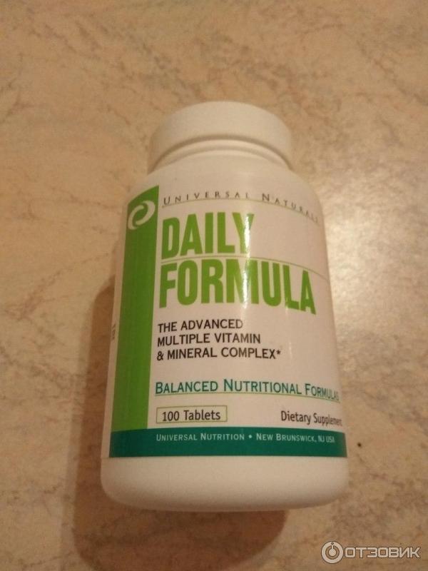 Daily formula от universal nutrition: как принимать, состав