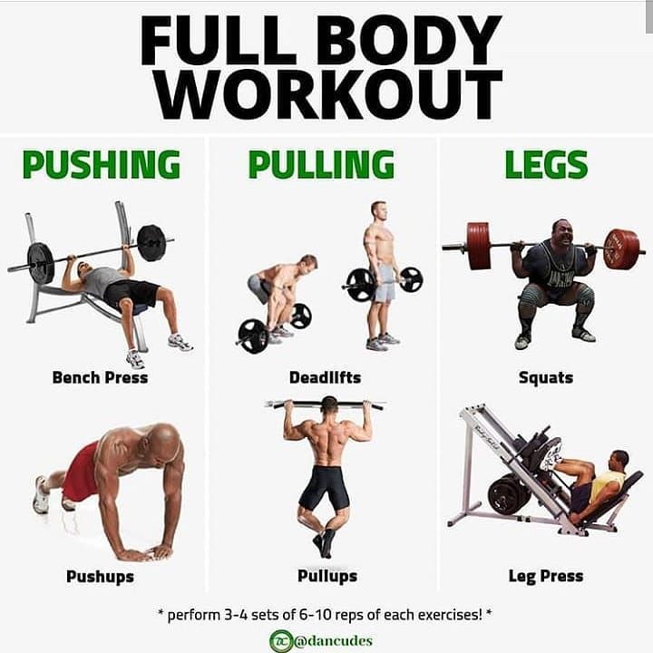 Программа фулбоди (full body) для всего тела в тренажерном зале начинающим (мужчинам и девушкам)
