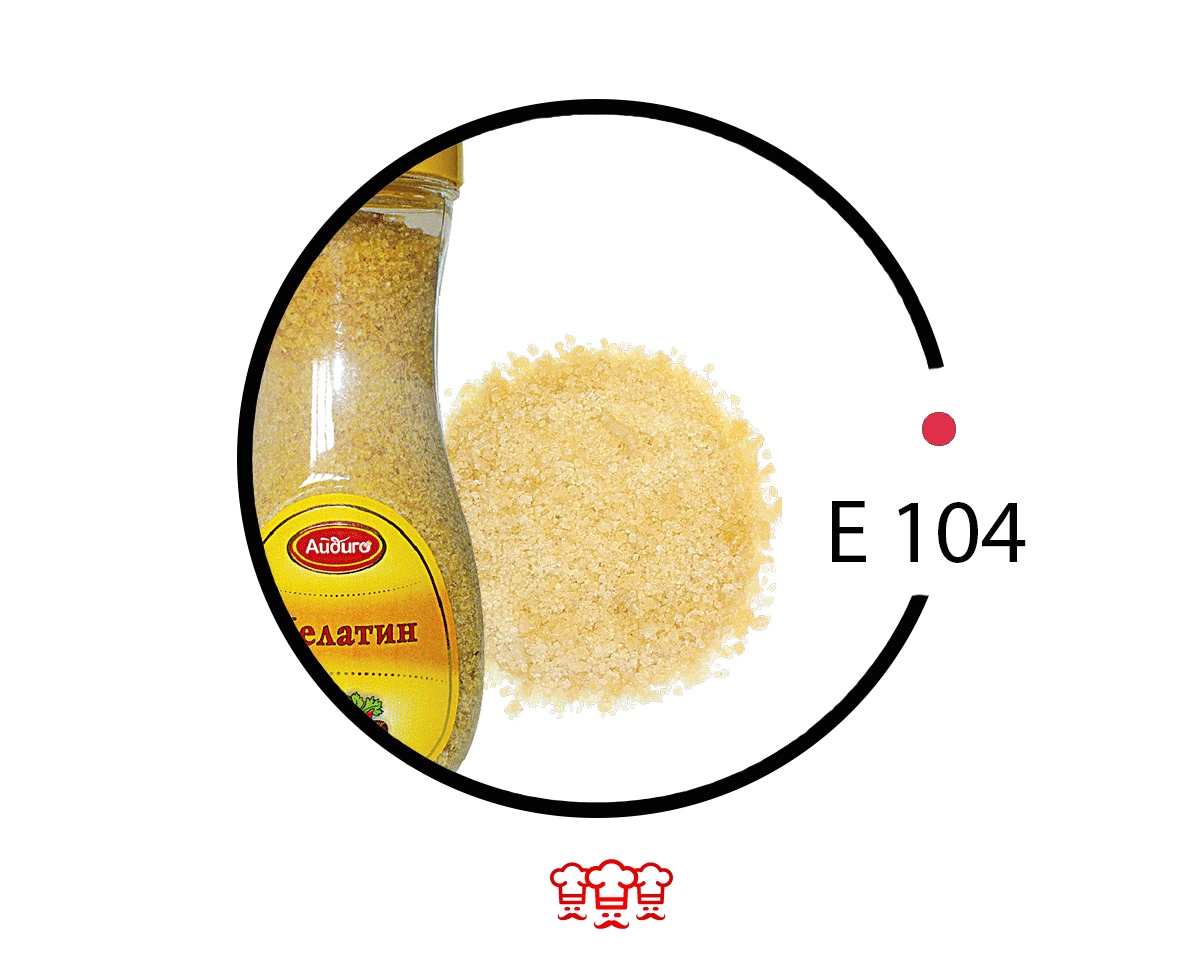 Е104 – желтый хинолиновый: применение, влияние, вред и польза