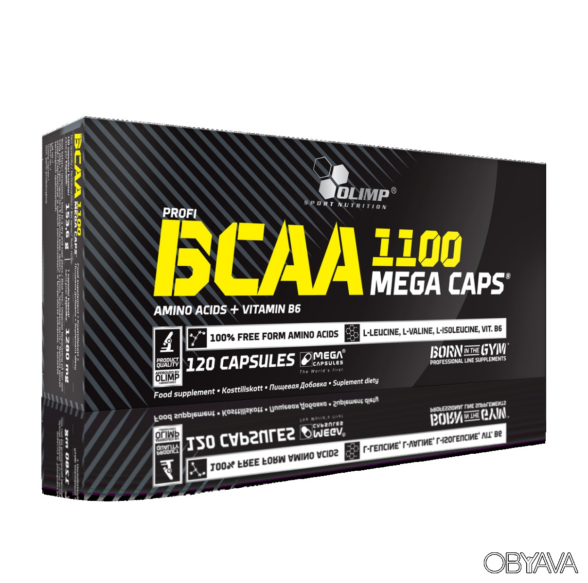 BCAA Mega Caps 1100 представляет собой комплекс с высокой концентрацией незаменимых аминокислот Добавка производится компанией Olimp и выпускается в капсулах
