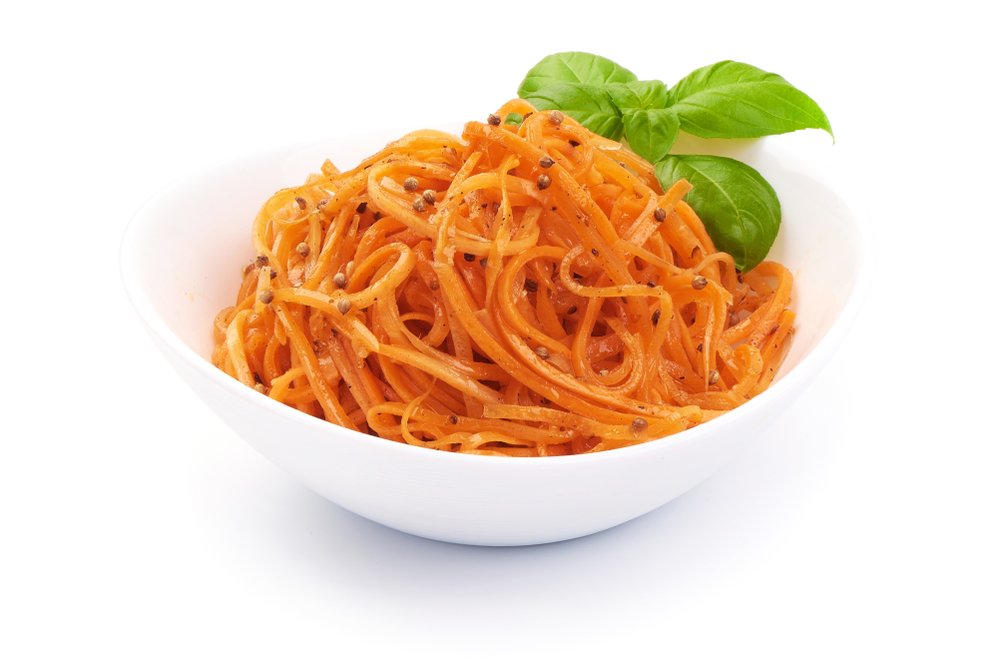 Морковь по-корейски. калорийность на 100 грамм, белки, жиры, углеводы, польза и вред