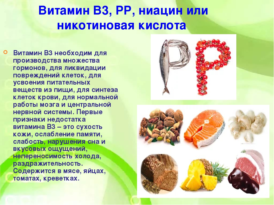 Ниацин (витамин b3): в каких продуктах содержится?