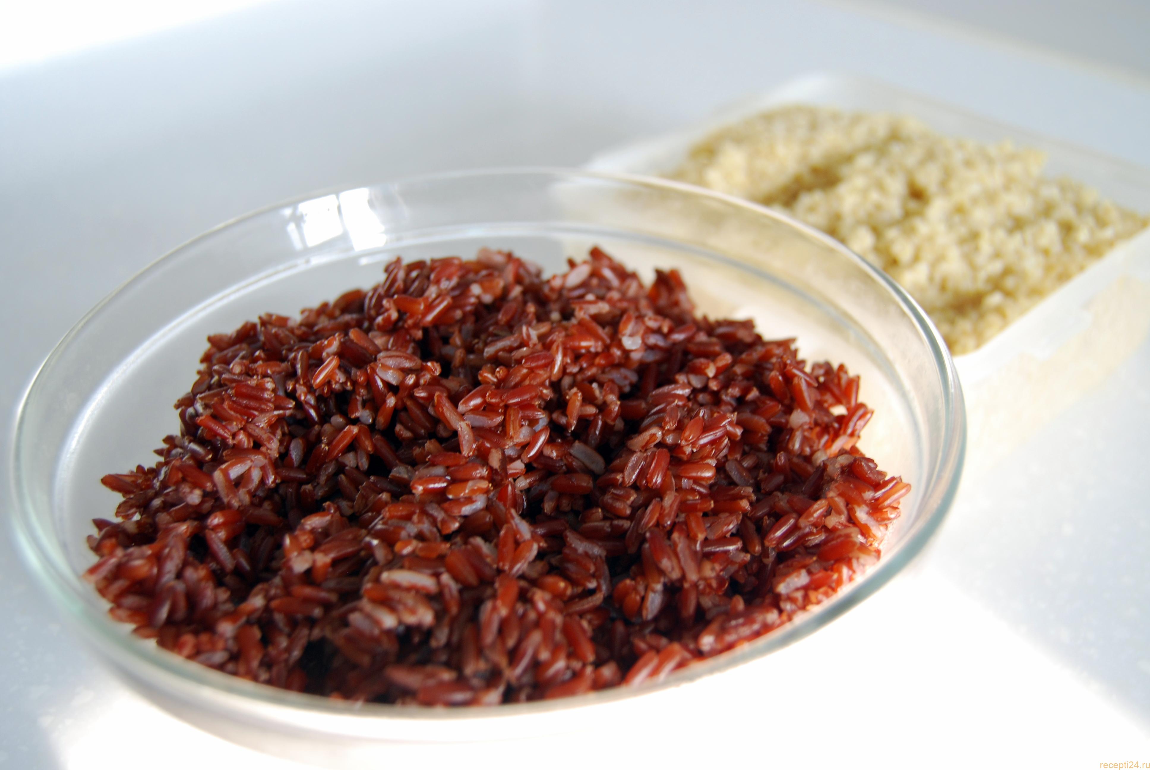 Красный рис: калорийность на 100 грамм, польза, вред, витамины, минералы – хорошие привычки