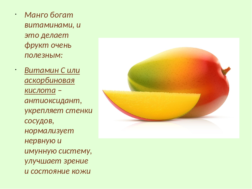 Фрукт манго: польза и вред для организма, чем полезен, бжу и витамины