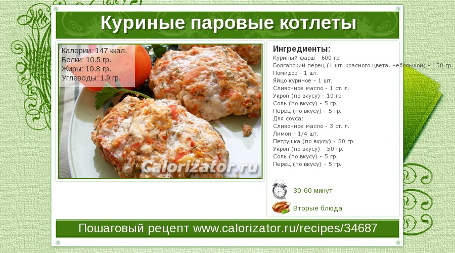 Куриное филе - калорийность, полезные свойства, польза и вред, описание - www.calorizator.ru