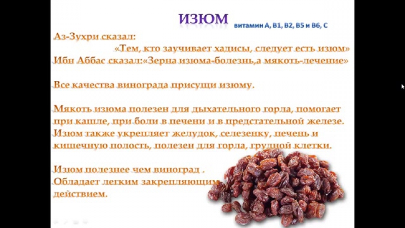 Калорийность изюма его польза и вред - food-wiki.ru